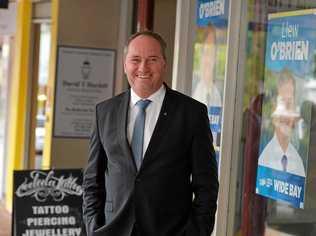 IN TOWN: Deputy Prime Minister Barnaby Joyce during his visit to Gympie this week. Picture: Renee Albrecht