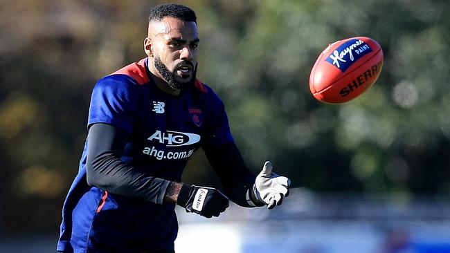 Heritier Lumumba’s season was cut short by concussion. Picture: Wayne Ludbey