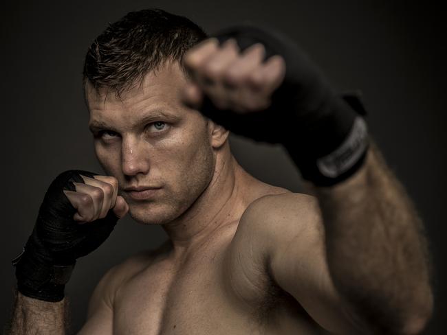 COURIER MAIL SATURDAY P1NO ONLINE BEFORE MIDNIGHT Portraits of Brisbane boxer Jeff Horn ahead of his fight against Manny Pacquiao on Sunday.