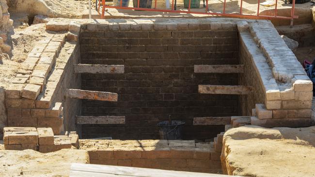 The 161-year-old grave discovered by Sydney Metro workers. Picture: Supplied