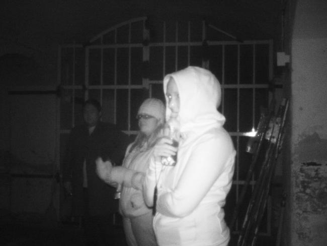 This photo was taken in 6 wing on the night Sue Hitchings (beanie) freaked out and audio captured what she thought was a ghost possibly saying “scared’.