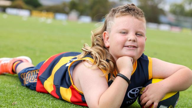 Ambrose and his mullet. He is inspired by Josh Rachele and Jess Waterhouse. Image: Russell Millard Photography