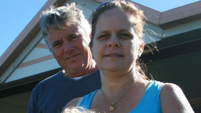 Skydive victim Kerri Pike (right) with husband Alister who has paid tribute to the mother-of-eight. Picture: Natalie Dixon