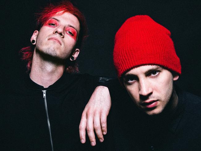 Josh Dun and Tyler Joseph have propelled Twenty One Pilots into one of the biggest band in the world right now. Picture: Supplied