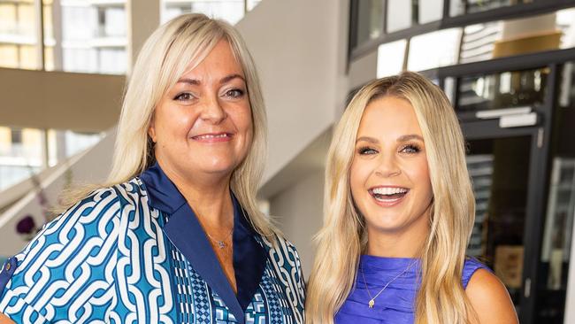 Nicolle Edwards and Emma Freedman at The Star Gold Coast Women with Horsepower Magic Millions luncheon at Nineteen. Gold Coast at Large picture, Celeste Humphrey.