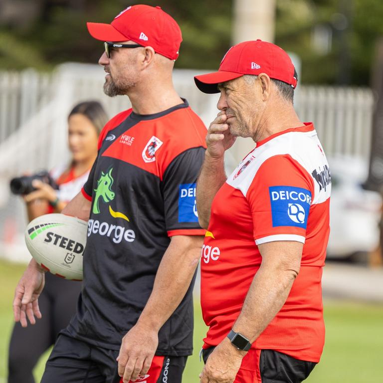 Shane Flanagan and his assistant, Dean Young (left).