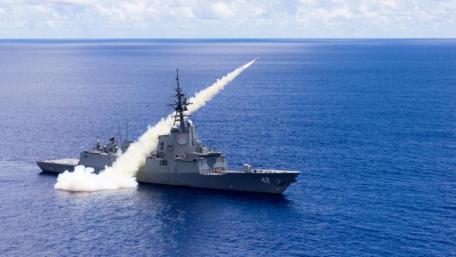 Air warfare destroyer HMAS Hobart has departed Darwin for Southeast Asia.