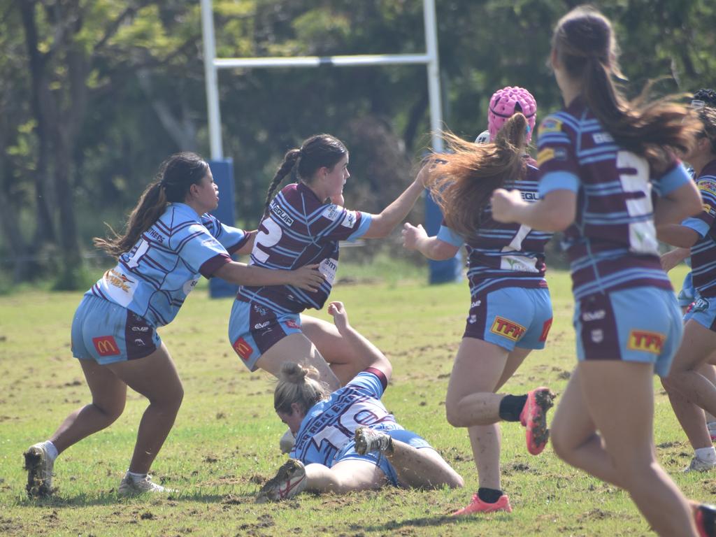 CQ Capras under-17 girls intra-squad trial game at Kettle Park, Rockhampton, on January 19, 2025.