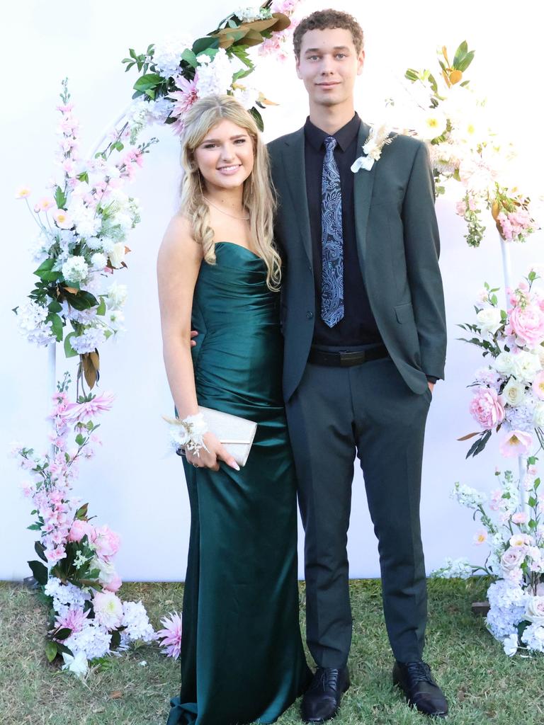 Layla with formal partner at the 2024 St Ursula's College formal.