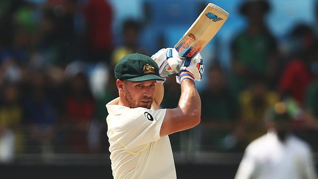 Aaron Finch made a strong start to his baggy green career. Picture: Getty