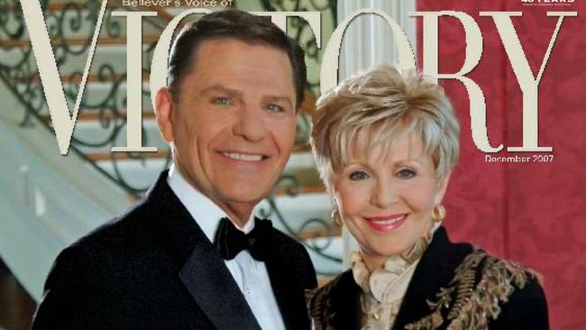 Cover of Victory Magazine showing Television evangelist Kenneth Copeland and his wife Gloria.