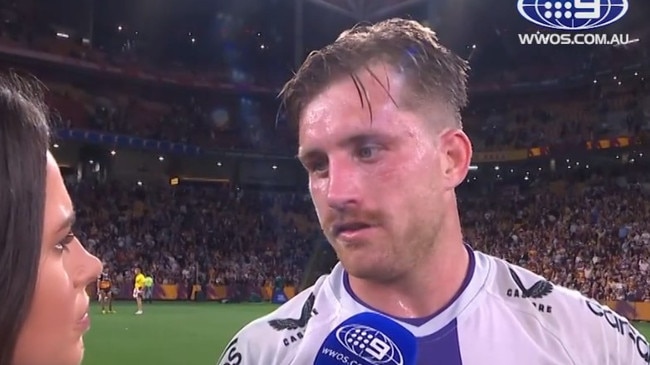 Cameron Munster said it how it was. Photo: Channel 9