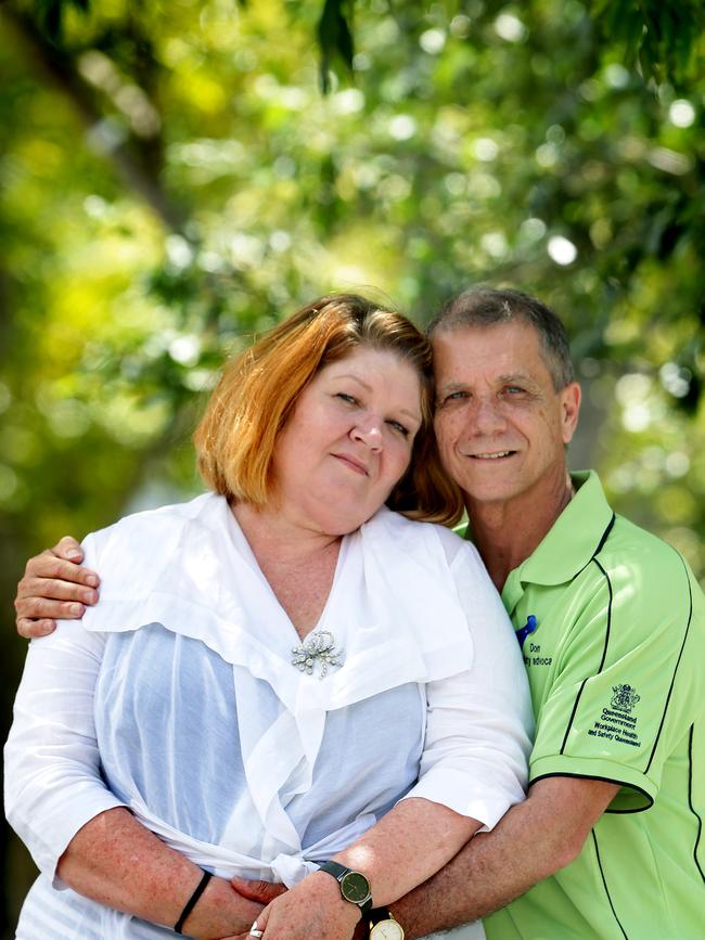 Don and Julie Sager who lost their son Adam at aged 25 to mesothelioma. Pic Mark Calleja