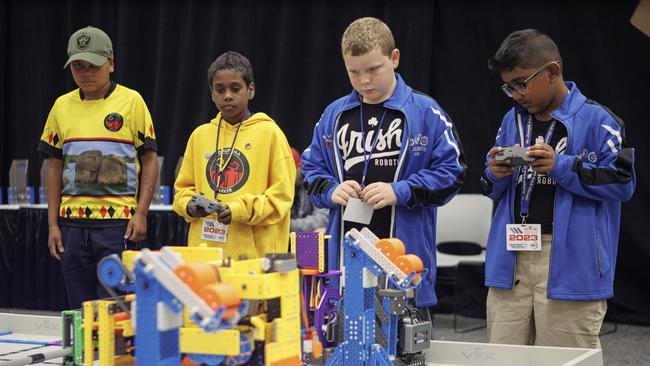 The Dhupuma Barker School Djirikitj Firebirds placed 40 in their division of 80 schools at the 2023 VEX Robotics World Championships in Texas.