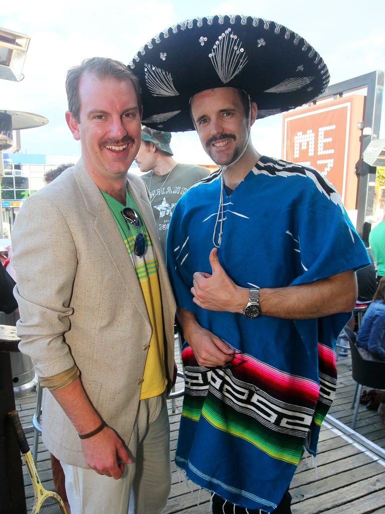 SOCIALS: Movember Gala Party, Metz Bar, Sandy Bay (L-R): Kev Goodall, Kingston and Phil Hutton, Battery Point