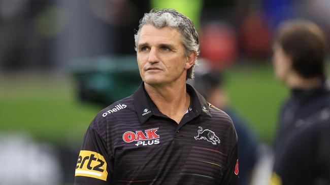 Ivan Cleary took responsibility for the Panthers’ poor attitude against the Eels. Picture: Mark Evans/Getty Images