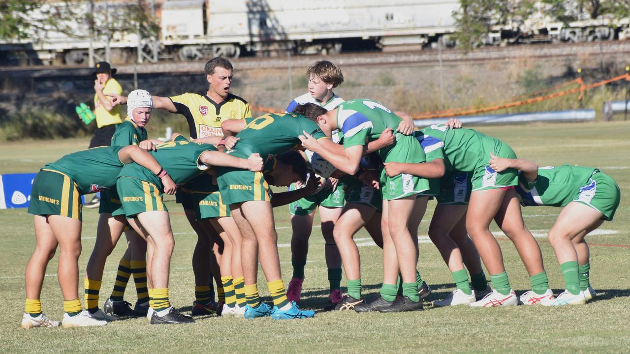 Dolphins Challenge Round 3, The Cathedral College versus St Brendan's College, at Kettle Park, Rockhampton, on June 11, 2024.