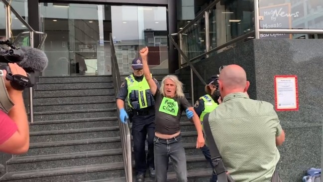 Bob Brown Foundation protest in Hobart