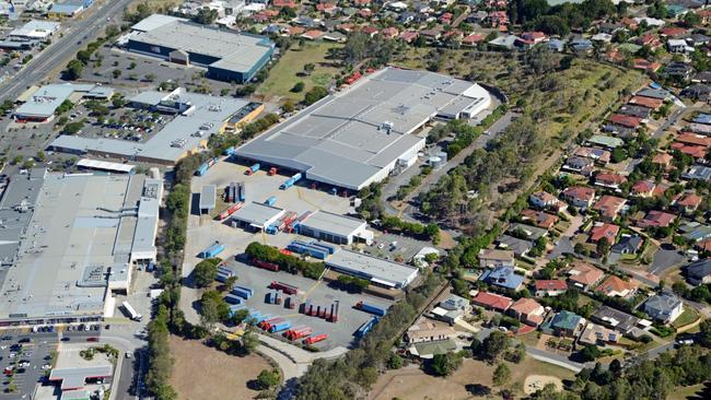 Aerial view of the former Australia Post distribution centre site at Underwood.