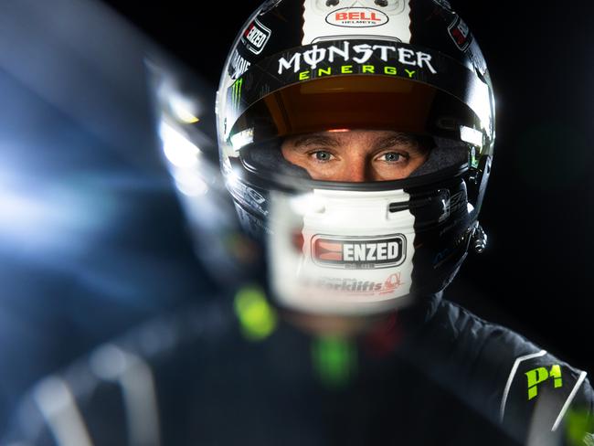 SYDNEY, AUSTRALIA - FEBRUARY 12: (EDITORS NOTE: A special effects mist and glass camera filter was used for this image.) Cameron Waters driver of the #6 Monster Castrol Racing Ford Mustang GT poses during the 2025 Supercars Media Day at Gravity Studios on February 12, 2025 in Sydney, Australia. (Photo by Daniel Kalisz/Getty Images)