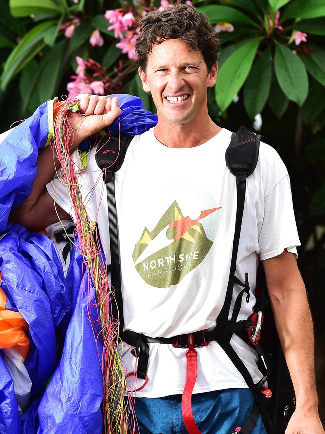 Diogo Coradini, safety officer and instructor for the far north Queensland Paragliding Townsvile. Picture: Shae Beplate.