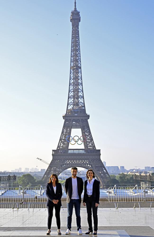 Paris City Mayor Anne Hidalgo (L) said the snap elections and dissolution of French parliament will have an “extremely unsettling” effect on the lead-up to the Games. Picture: Getty Images