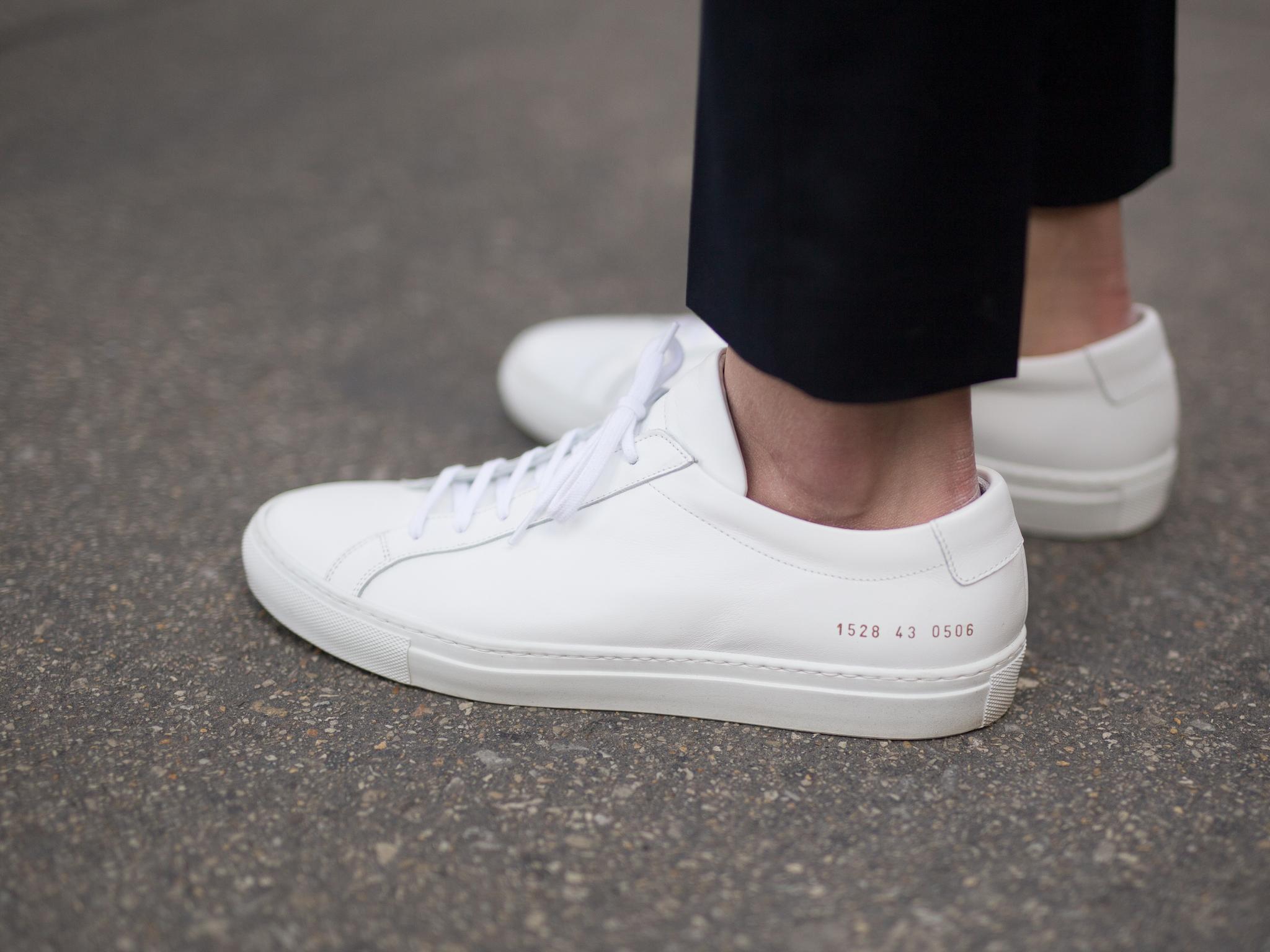 White hot sale simple shoes