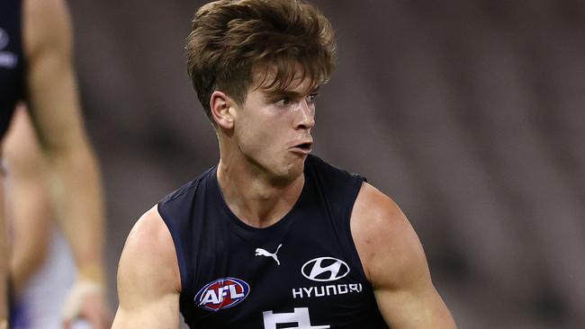 Young Carlton midfielder Paddy Dow is committed to the club. Picture: Michael Klein