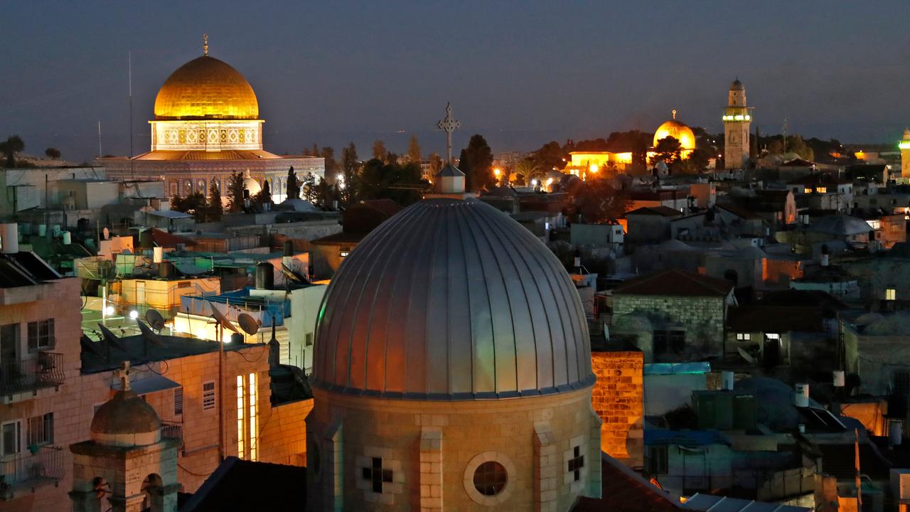 The skyline of the old city of Jerusalem. Picture: Ahmad Gharabli/AFP