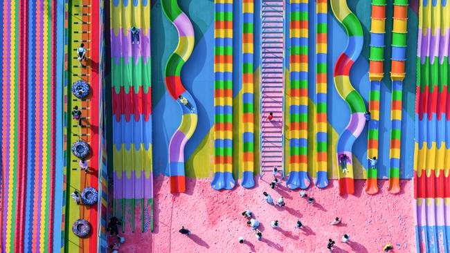 Children play at a playground in China's southwestern Chongqing municipality. Picture: AFP