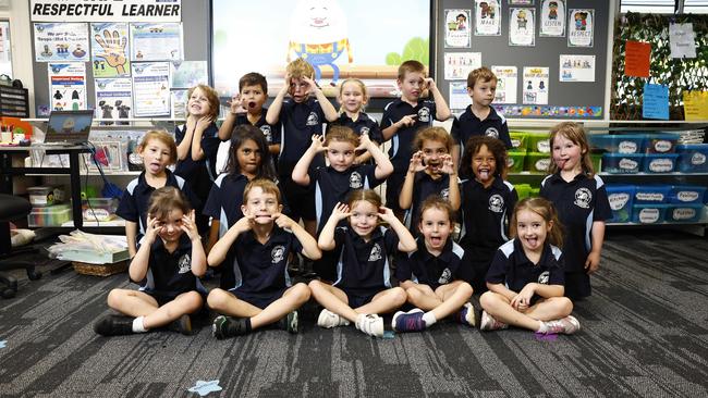 My First Year 2024: Gordonvale State School prep B: Eden, Zayne, Samual, Brontee, Xavier, Jesse, Hugh; middle: Cristella, Nakaya, Scarlett, Amayah-Lee, Matthius, Paityn; front: Gabriella, Hunter, Francesca, Oakley, Chloe. Picture: Brendan Radke