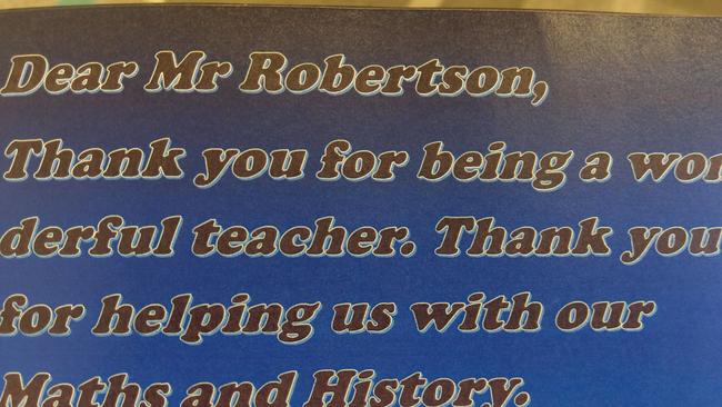 Sunnybank Hills State School teacher Dave Robertson aka Mr Robbo is retiring after 40 years His students have written letters to him.