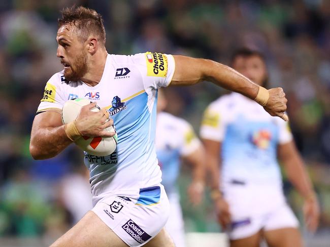 Jaimin Jolliffe will start for the Titans against the Broncos. Picture: Getty Images