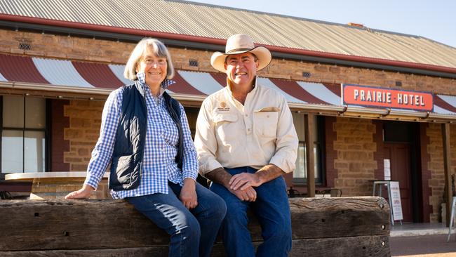 Owners of The Prairie Hotel, Jane and Ross Fargher. Picture: Morgan Sette