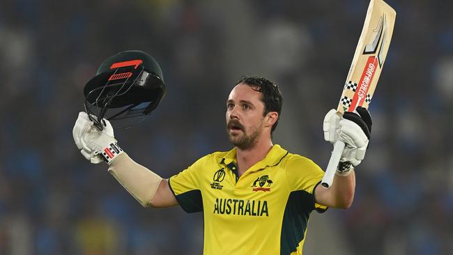 Travis Head’s heroics in the final helped Australia beat India as record numbers tuned in. Picture: Gareth Copley/Getty Images