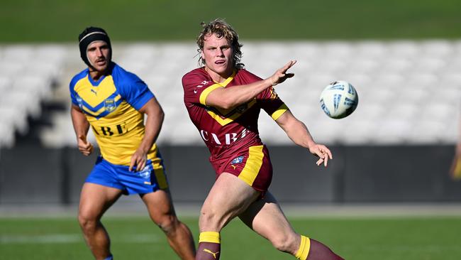 Country hooker Luke Huth was part of an all-Newcastle spine. Picture: NRL Photos/Gregg Porteous.