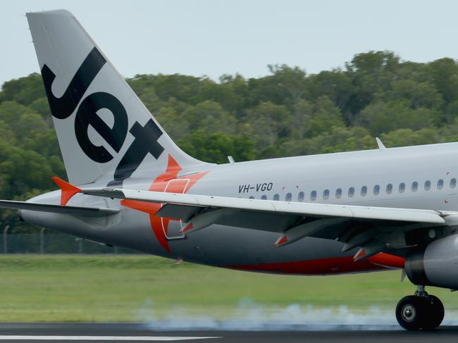 Aircraft at Cairns Airport, Jetstar plane registration number VH-VGO. Photo: Marc McCormack