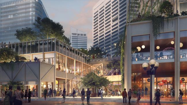 A new public park spanning the Western Distributor and connecting Sydney’s CBD to Darling Harbour is part of a $891m retail and office tower proposal.