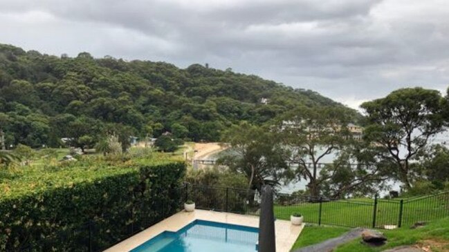 The home overlooks Chowder Bay in Mosman.