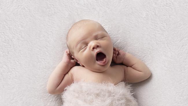 Baby Easton having a big yawn. Picture: Bee Cherished Photography