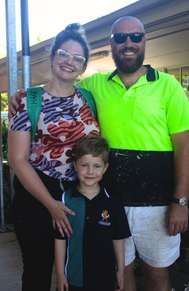 Shannon, Joe and Harry at Chancellor State College, 2024.