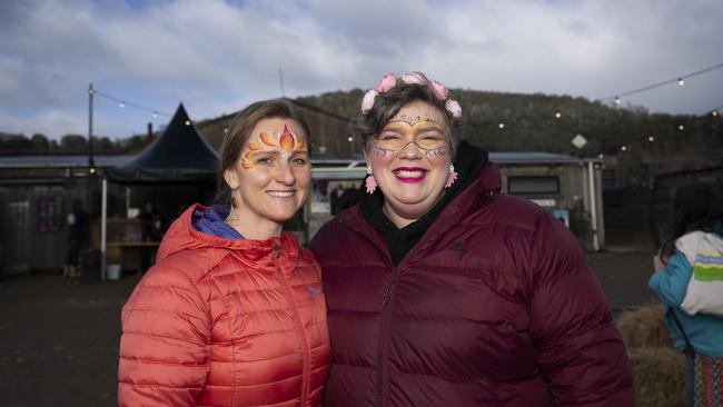Heidi Kern and Skye North. Willie Smiths Mid-Winter Festival. Picture: Caroline Tan