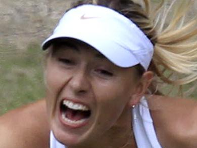 ADVANCE FOR WEEKEND EDITIONS, JUNE 22-23 - FILE - In this June 30, 2011 file photo, Maria Sharapova returns a shot during her semifinal match against Germany's Sabine Lisicki at the All England Lawn Tennis Championships at Wimbledon in London. The 2013 Wimbledon Championships begin Monday, June 24. (AP Photo/Suzanne Plunkett, Pool, File)