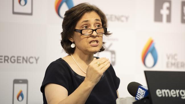 Victorian Energy Minister Lily D'Ambrosio at a press conference in Melbourne. Picture: Ellen Smith/AAP Image