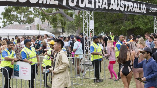 Melissa Bollinger secreted the drugs and tried to walk into the Ultra 2019 music festival in February at Parramatta (pictured).