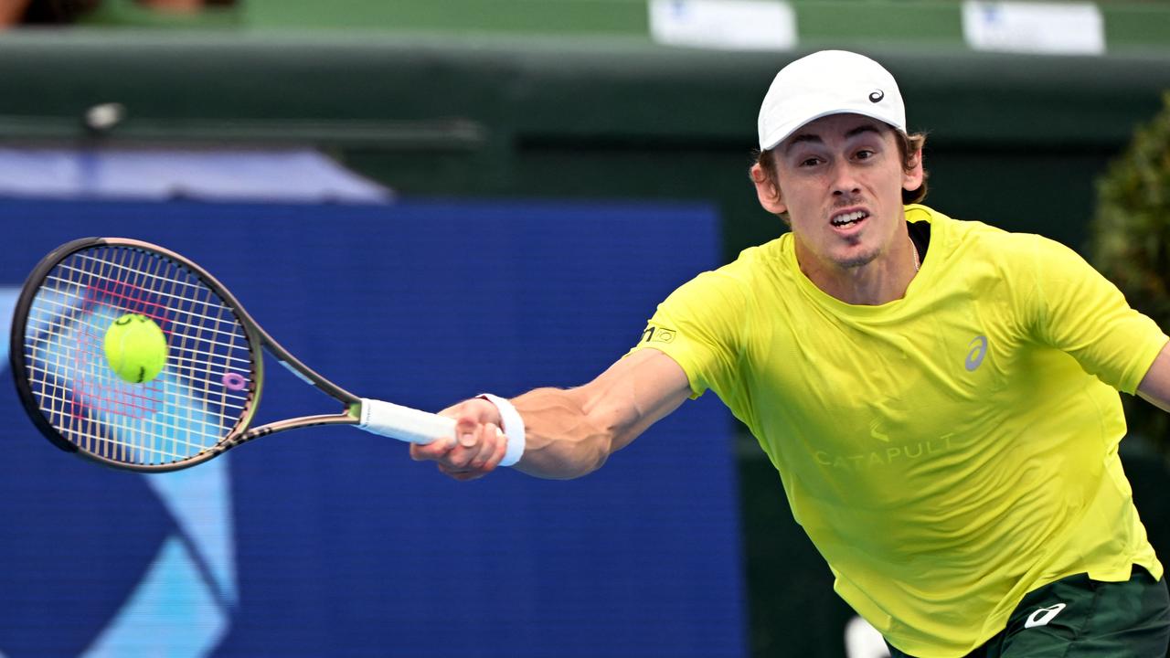 Alex de Minaur is full of belief heading into the Australian Open. Picture: AFP