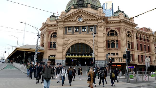 Flinders Street Station. Picture: Andrew Henshaw