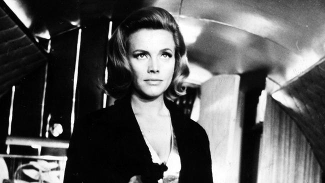 Actress Honor Blackman as Pussy Galore in a scene from the James Bond film 'Goldfinger'.