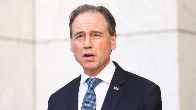 Health Minister Greg Hunt. Picture: NCA NewsWire/Gary Ramage