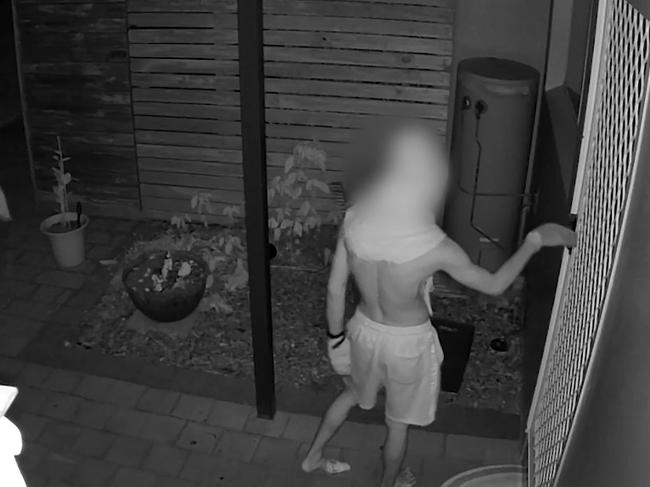 Alleged teen car thieves caught on CCTV casing a Cairns property. Picture: Queensland Police